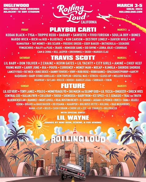 Rolling Loud 2024 Lineup Tickets Schedule Dates Map