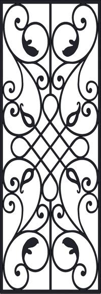Faux Wrought Iron Close Up Pattern D2