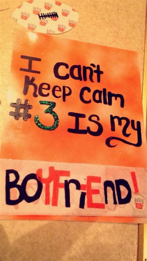 Football Boyfriend Poster Boards 3 Sayings Quote Football Game Diy