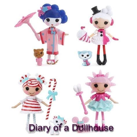 Lalaloopsy Mini Dolls Series 13 Part 2 Yuki Kimono Winter Showflake Mint E Stripes And