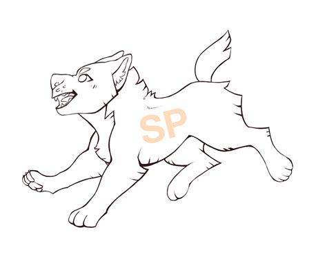 P2u 10pts Smiley Pup Lineart By Silverpocky On Deviantart