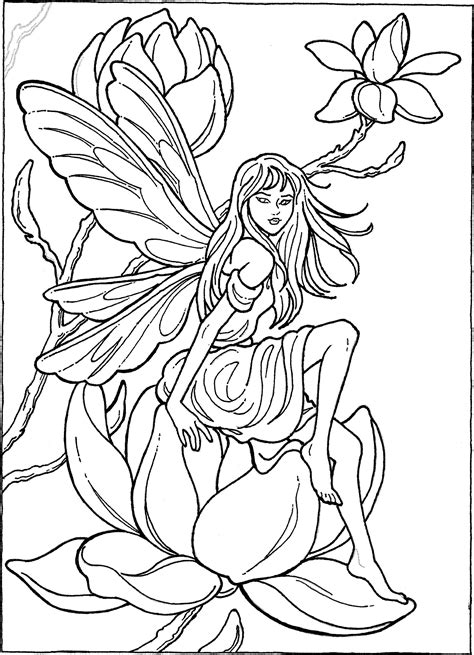 Enchanting Fairy Coloring Page