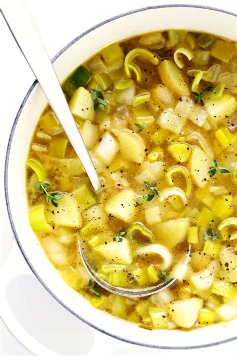 Rustic Potato Leek Soup Recipe Spoon Ful Of Healthy