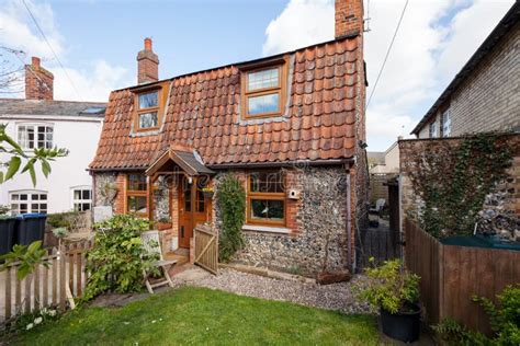 Suffolk Flint Cottage Editorial Photography Image Of Pantile 268643282