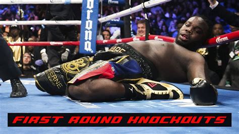 Best First Round Knockouts In Boxing Youtube
