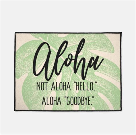 aloha hello aloha goodbye floor mat hawai i doormat etsy