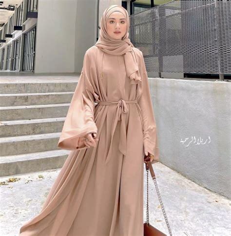 Rent Zehra Abaya Nude Tunang Nikah Baju Raya Malam Berinai Sewa Women S Fashion Muslimah
