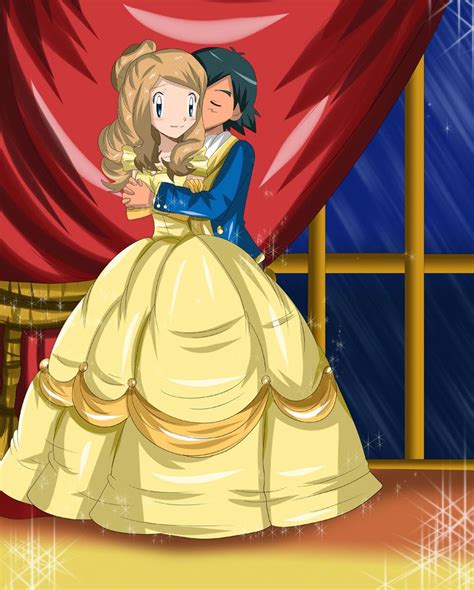 Amourshipping Beauty And Beast Dress By Hikariangelove Pokemon Comics