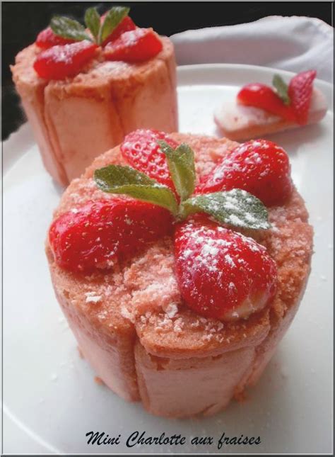 Mini Charlotte aux fraises
