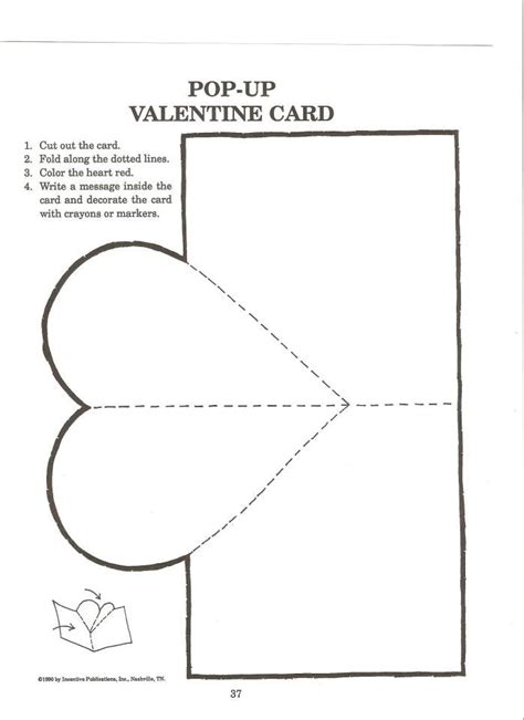 Valentine Printable S For Kids Pop Up Valentine Cards Pop Up Card