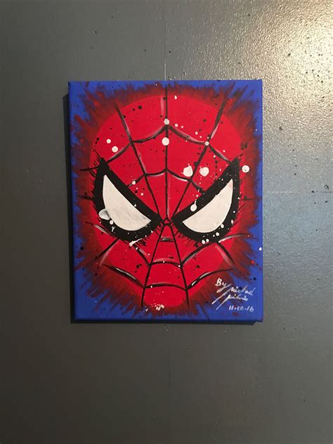 Spider Man Canvas Spiderman Canvas Art Spiderman Canvas Painting