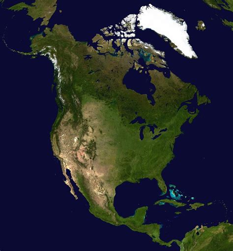 Map Of Canada Satellite Sky View And View From Satellite Of Canada