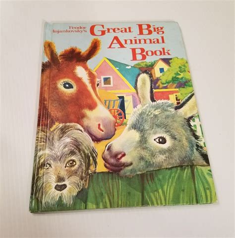 Vtg Golden Book The Great Big Animal Book Oversized Big Feodor