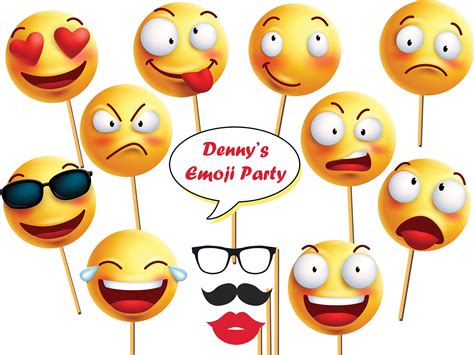 Custom Emoji Photo Booth Prop Smiley Emoticon Emoji Props Etsy The