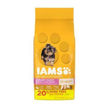Wondering how much food to give a puppy? Iams ProActive Health Smart Puppy Small Toy Breed Puppy ...