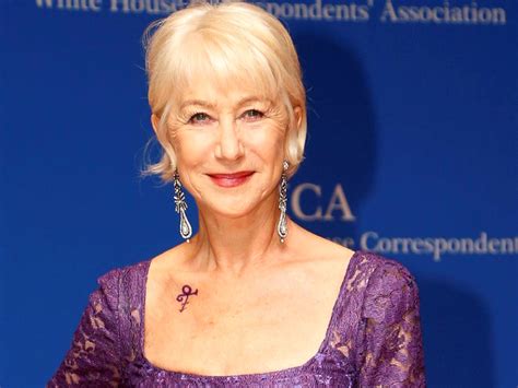 She told the daily mail: Helen Mirren pays tribute to Prince with purple dress and ...