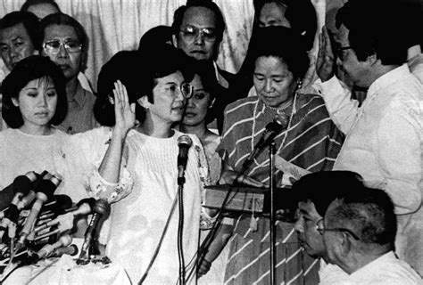 Cory aquino is nothing but a leni robredo in a higher seat in office. The 'Who's who?' of Edsa, and where they are now ...