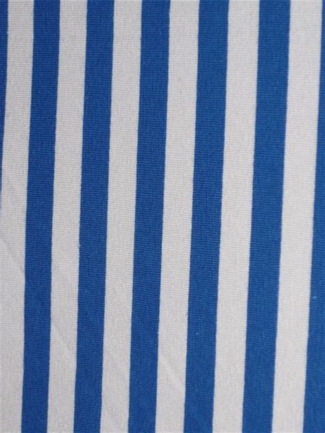 Royal Bluewhite Horizontal Stripe Cotton Lycra Jersey 4 Way Stretch Fabric