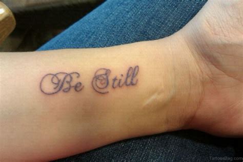 14 Be Still Tattoo Designs On Wrist
