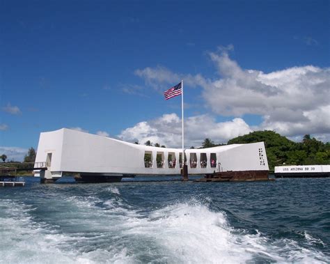 The Uss Arizona Memorial Located At Pearl Harbor In Honolulu Hawaiʻi