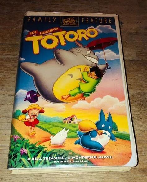 My Neighbor Totoro Vhs 1993 White Clamshell Anime Classic Studio