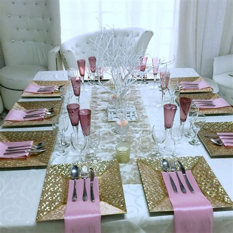 Gold And Dusty Pink Inspiration At Shonga Events Pink Wedding