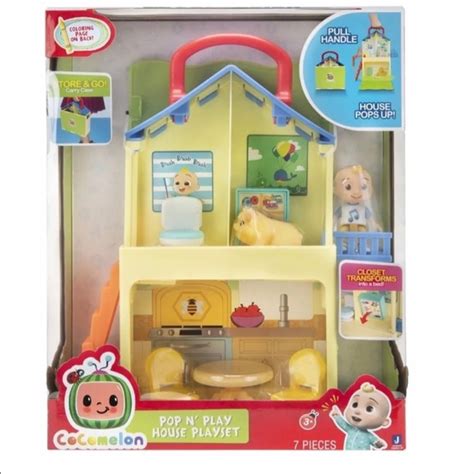 Cocomelon Toys Cocomelon Pop N Play House Playset Jj Jelly Bean