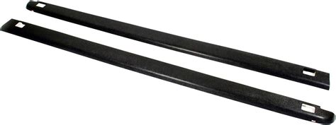 Wade 72 41441 Truck Bed Rail Caps Black Smooth Finish With