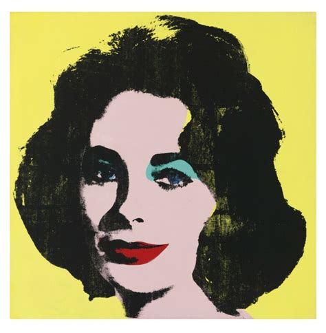 Famous Pop Art Paintings Elizabeth By Andy Warhol Pap308