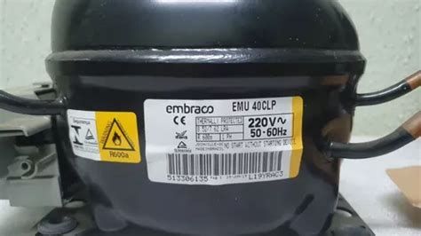 Compressor Embraco R600 18 220 Emu40clp Parcelamento Sem Juros