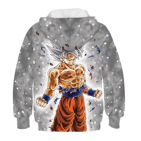 Dragon Ball Z Son Goku In His Ultra Instinct Form Kids Hoodie — Saiyan