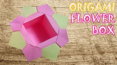 Easy Origami Flower Box Step By Step Filnsen