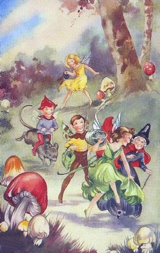 Artbyjean Vintage Clip Art Little Fantasy Prints With Knomes Elves