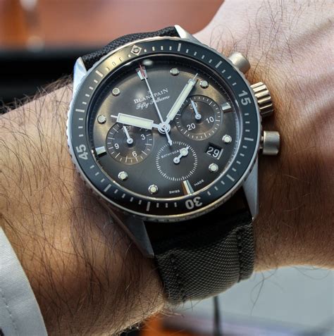 Blancpain Fifty Fathoms Bathyscaphe Flyback Chronograph Watch Hands On