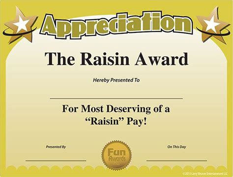 Top Free Funny Award Certificate Templates For Word Funny Awards