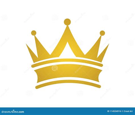 Golden Crown Logo Icon Vector Stock Vector Illustration Of Icon
