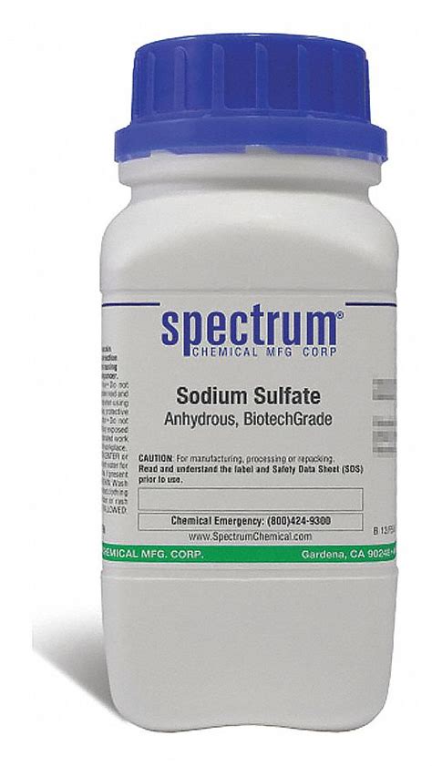 7757 82 6 14204 Sodium Sulfate Anhydrous Biotech Grade 6mgd0