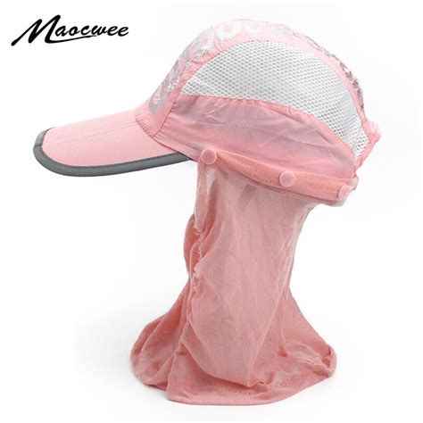 Retractable Visor Female Summer Empty Top Hat Solid Unisex Cap Uv Sun