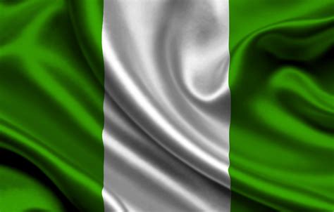 Wallpaper White Flag Texture Green Flag Nigeria Nigeria The