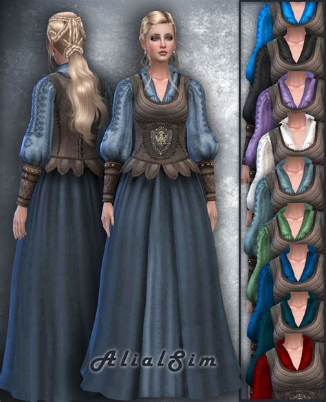 Merchantcorsetleather Download Mesh Ea Sims Medieval Special Thanks