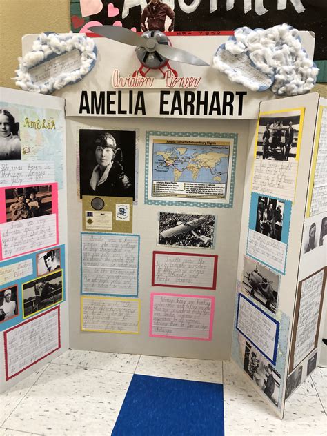 School Crafts School Projects Amelia Earhart Projects Tri Fold