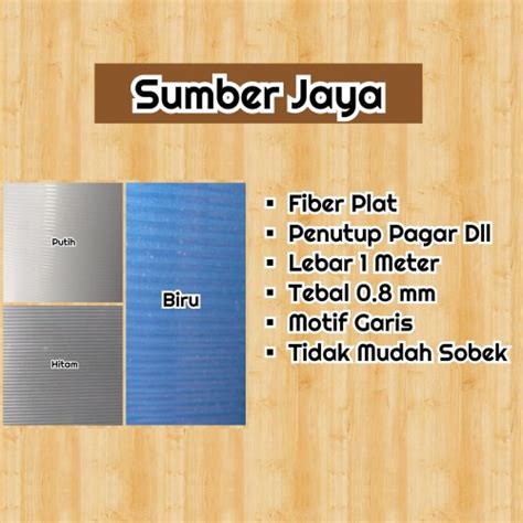 Jual Fiber Pagar Fiber Plat Motif Garis Tebal 0 8 Mm Kota Bekasi