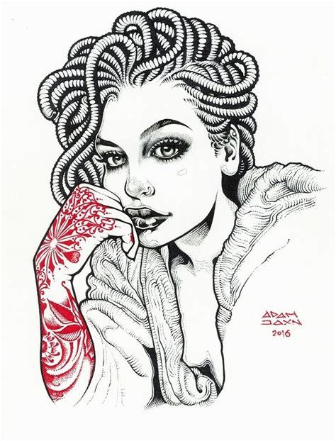 By Adam Isaac Jackson Tatoo Art Tattoo Drawings Art Tattoos Adam Jackson Female Art Female