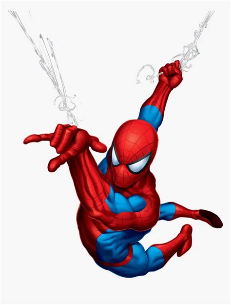 The Amazing Spider Man Flying Through The Air With His Arms Out And Legs Extended