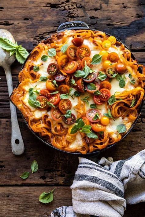 One Pot 30 Minute Creamy Tomato Basil Pasta Bake Half Baked Harvest