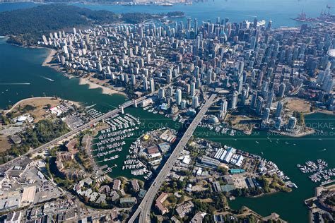 Aerial Photo Granville Island And Downtown Vancouver