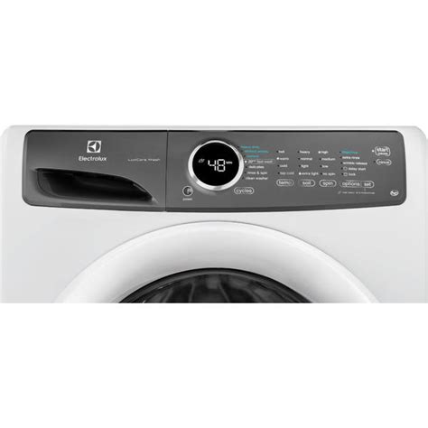 Electrolux Efme Uiw Cu Ft Perfect Steam Electric Dryer W Cycles Island White