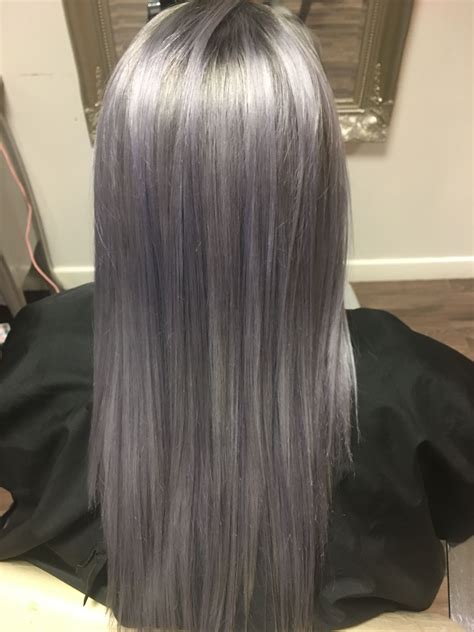 Blue Grey Hair Grey Hair Dye Long Gray Hair Dyed Hair Dark Silver Hair Natural Gray Hair