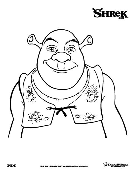Free Shrek Drawing To Print And Color Shrek Kids Coloring Pages