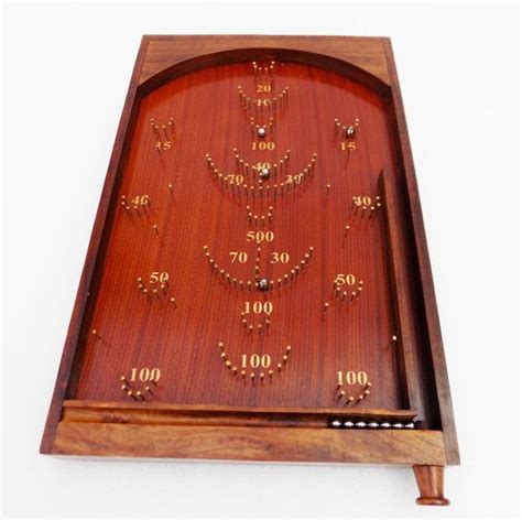 Wooden Bagatelle Table Game Pinball Game Toddler Kids Etsy